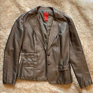 Metallic Faux Leather jacket by V Cristina